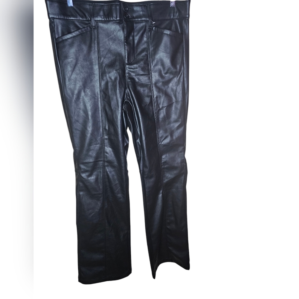 Torrid Women's Chic Black Faux Leather Pants Size 14T